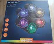 Kolorofon LED RGB Hexalight światło na imprezę party
