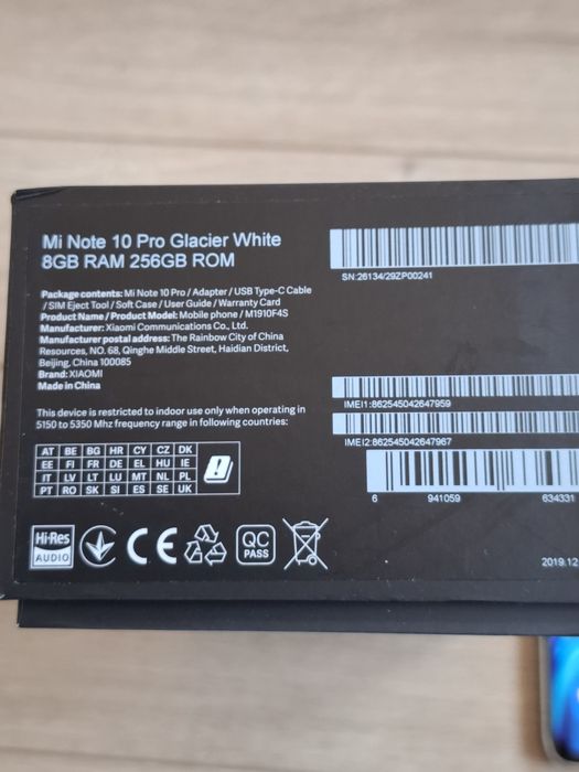 Mi Note 10 Pro 256GB