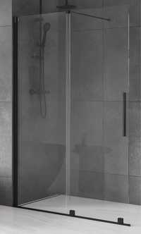 Ścianka prysznicowa walkin drzwi szkło czarny mat nowa 160x200