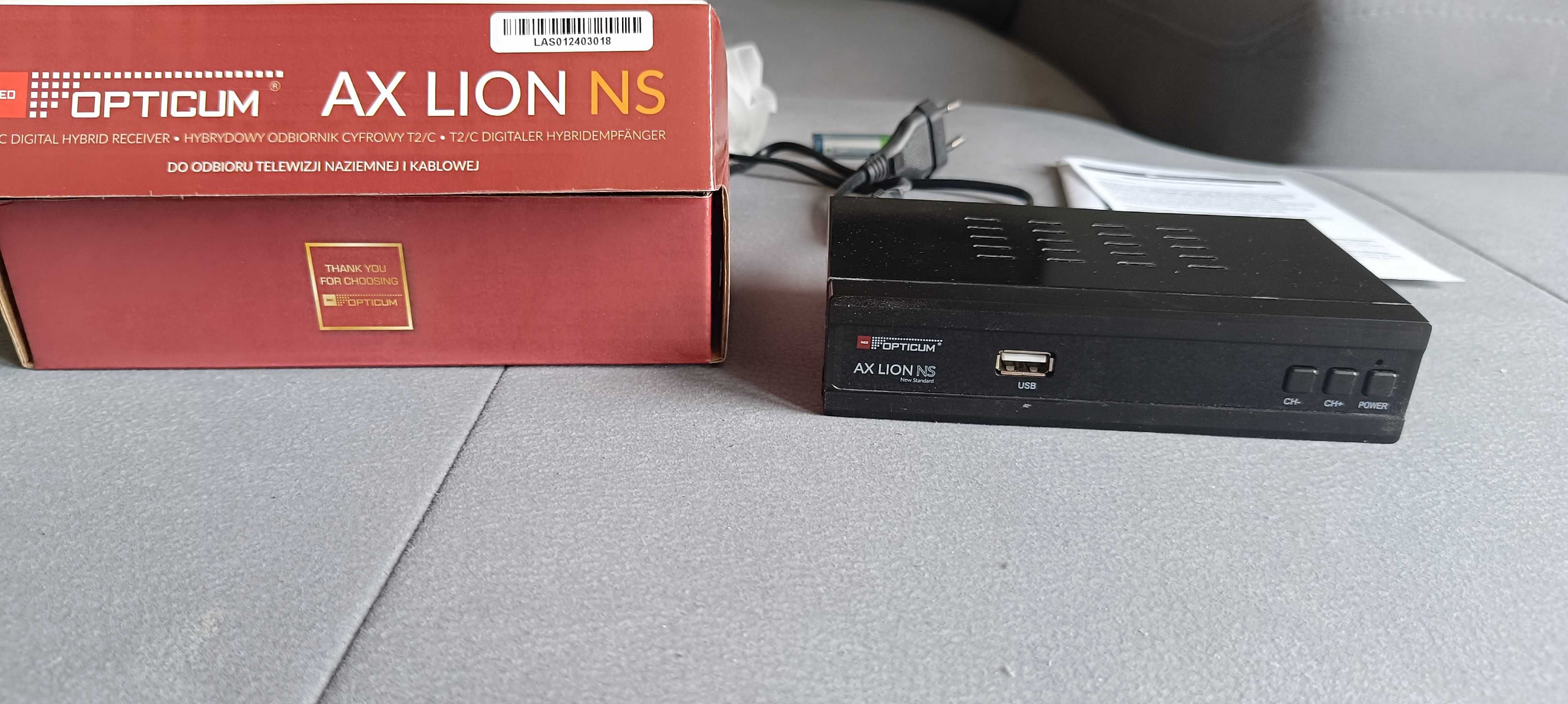 Tuner HD DVB-T2/C AX-LION-NS H.265/HEVC Opticum