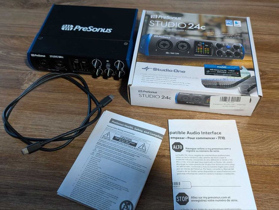 Interfejs audio PreSonus Studio 24-c (stan bardzo dobry)