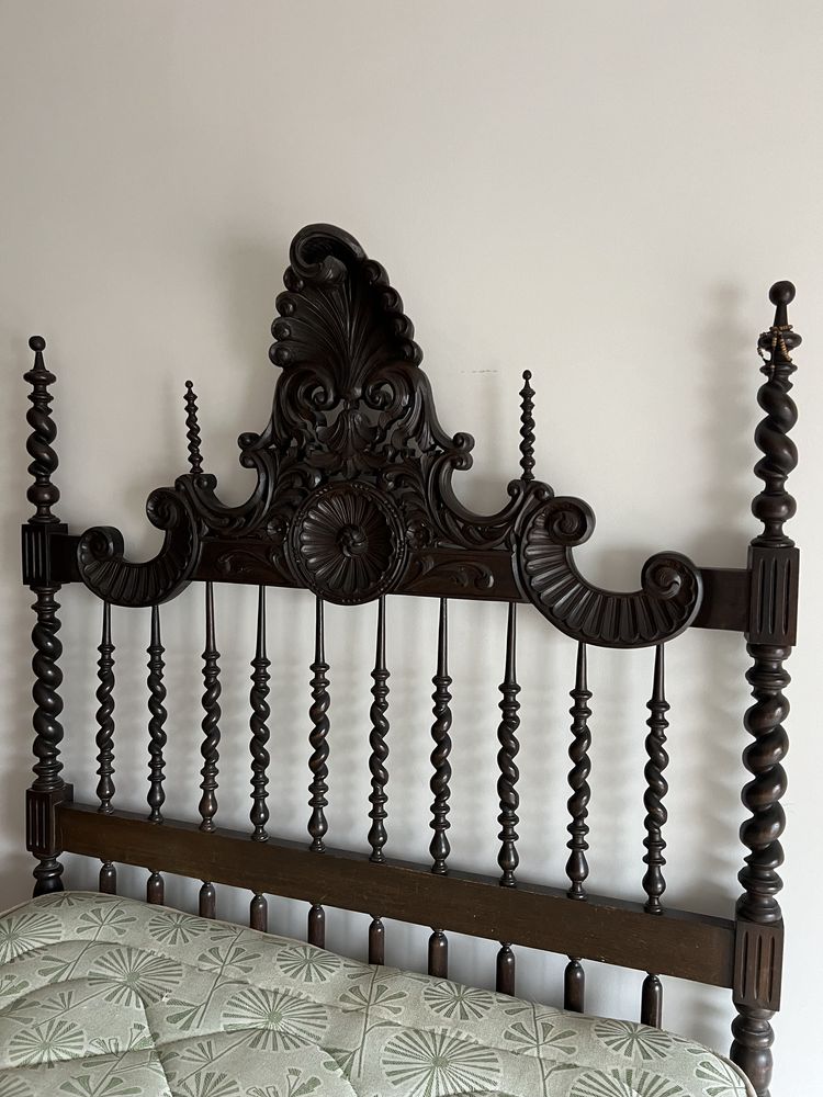 Cama casal madeira maciça
