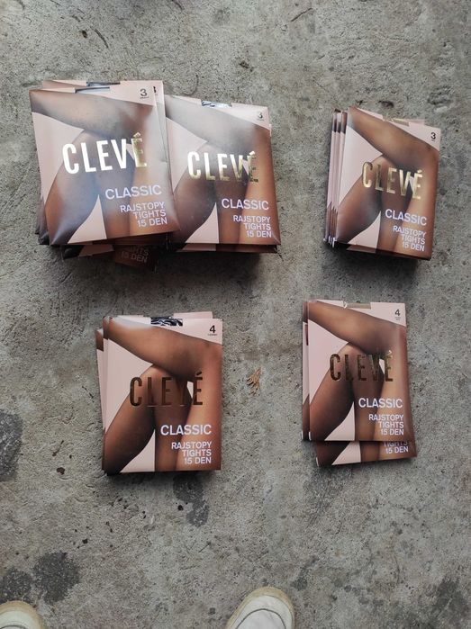 Rajstopy czarne i brazowe