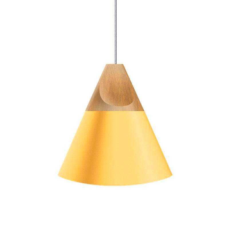 Candeeiro suspenso KONO Amarelo, E27