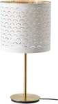 Lampa stołowa ikea biala zlota mosiadz