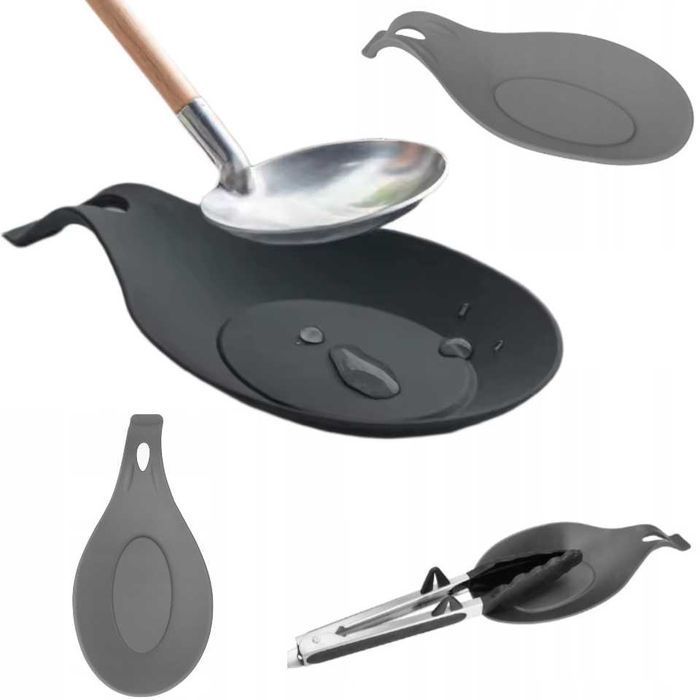 PODSTAWKA POD ŁYŻKĘ Sylikonowa Podkładka Kuchenna Ociekacz pod chochlę