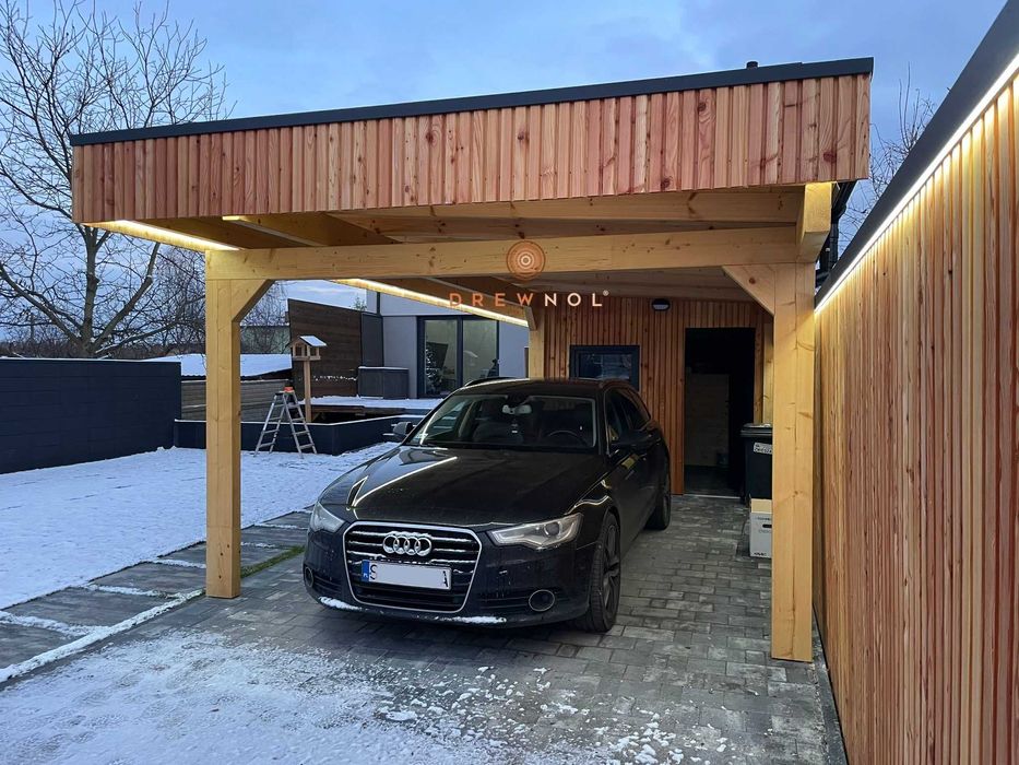 Wiata garażowa 10x4 / domek narzędziowy,domek 2w1 nowoczesny