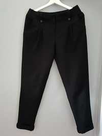 Eleganckie czarne spodnie z mankietem, 14 lat/164 cm