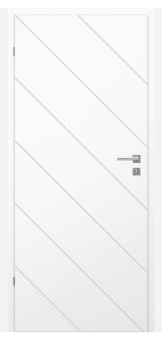 Drzwi wewnętrzne białe pełne