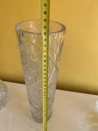 Kryształowy wazon PRL 33 cm kryształ