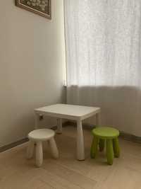 Детский стол +2 стульчика IKEA MAMMUT