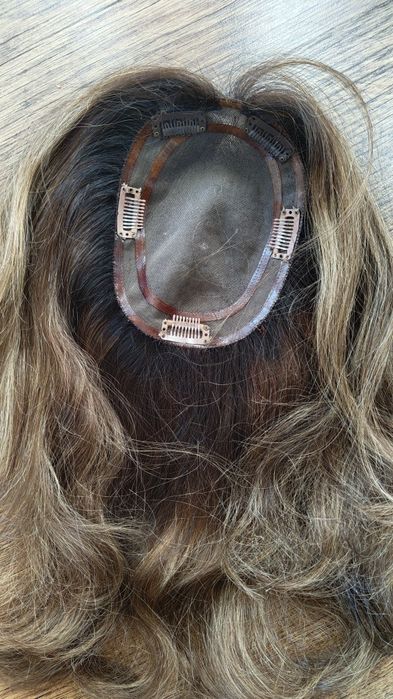 Topper, tupet naturalny Hairlux monotop, model Rita.