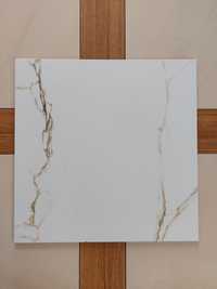 Gres 60x60 płytki Klaro White podłogowe marmur białe ścienne