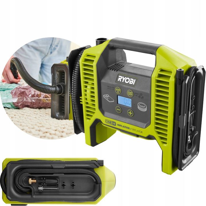 Ryobi Kompresor Pompka Akumulatorowa Programowalny Interfejs R18mi-0 1