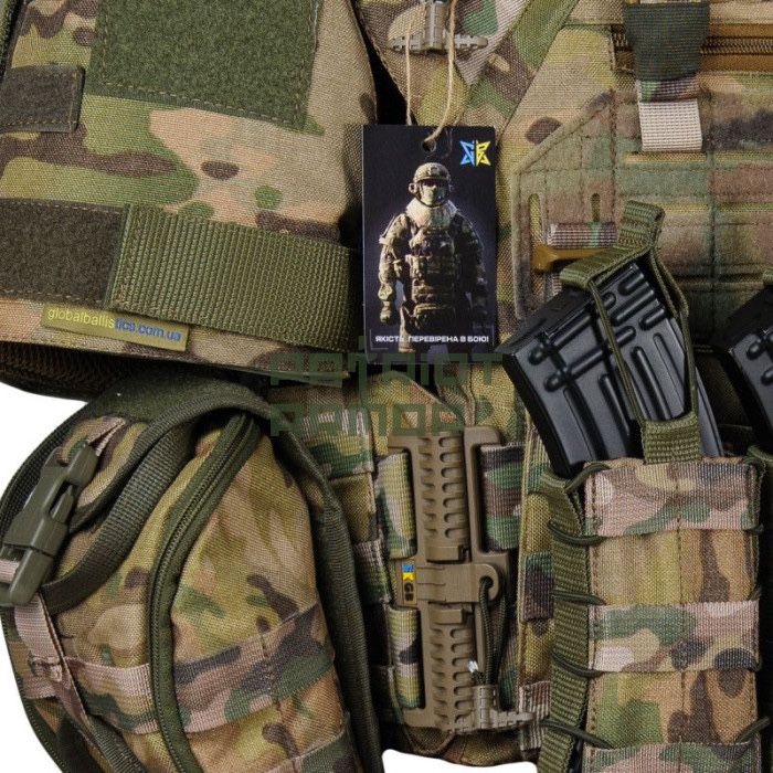Плитоноска Warmor Gen.3 Pro Max мультикам + захист шиї, плечей, фартух