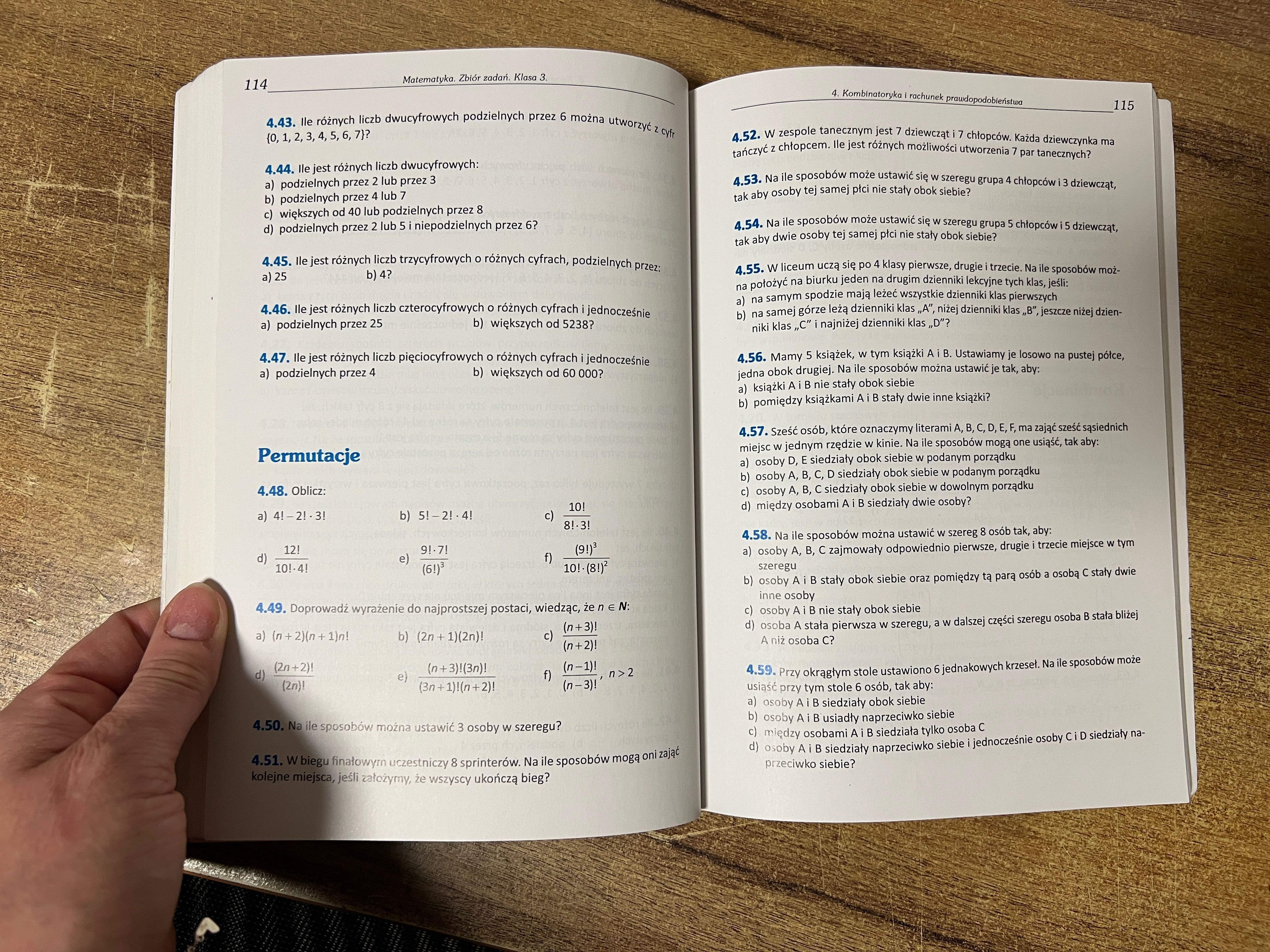 Matematyka podręcznik i zbiór zadań dla liceum i techników kl.3 kpl.