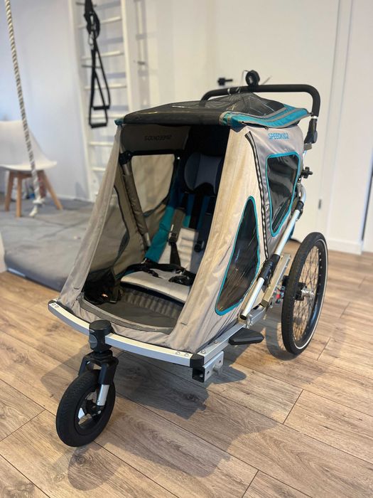 Przyczepka rowerowa dwuosobowa Qeridoo Speedkidz 2019 r.
