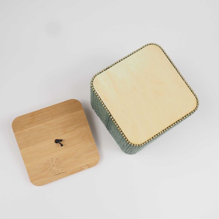 pojemnik pudełko szkatułka bambus etno boho Pepco