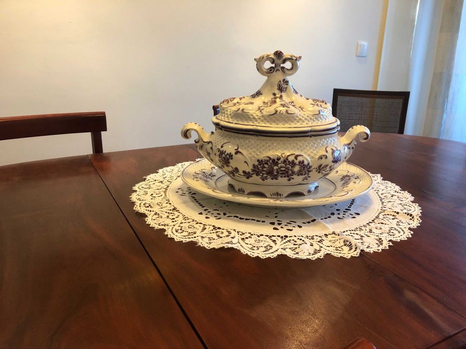 Terrina loiça italiana com prato