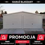 Garaż blaszany 6x5m nowoczesny biały garaz na dowolny wymiar 8x8 9x9