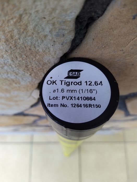 Drut spawalniczy TIG OK Tigrod ESAB  12.64 1,6, 2,0, 2,4, 3,2 mm 5 kg