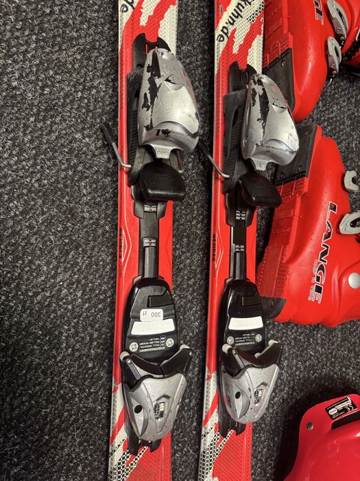 Zestaw Narty Elan 110cm + Buty Lange 22cm + kask Bolle