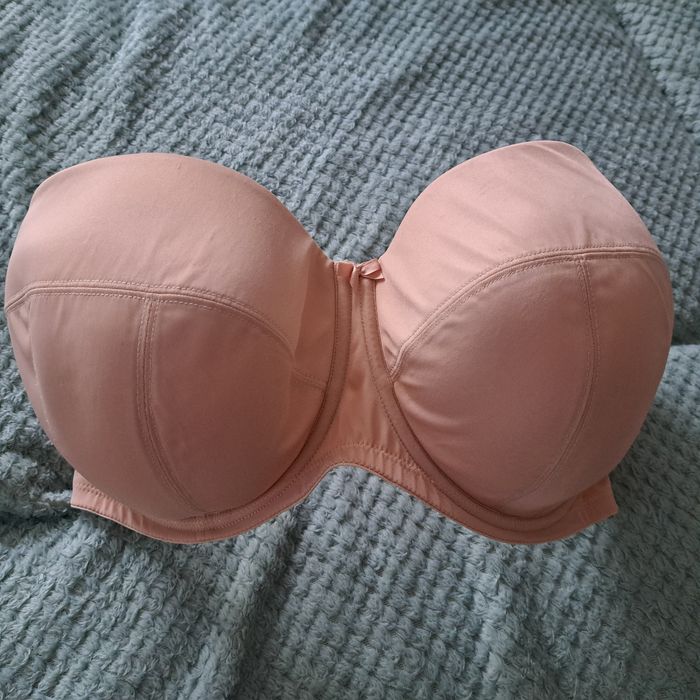 Sculptresse Dana biustonosz strapless samonośny beż linen 80H  UK36E