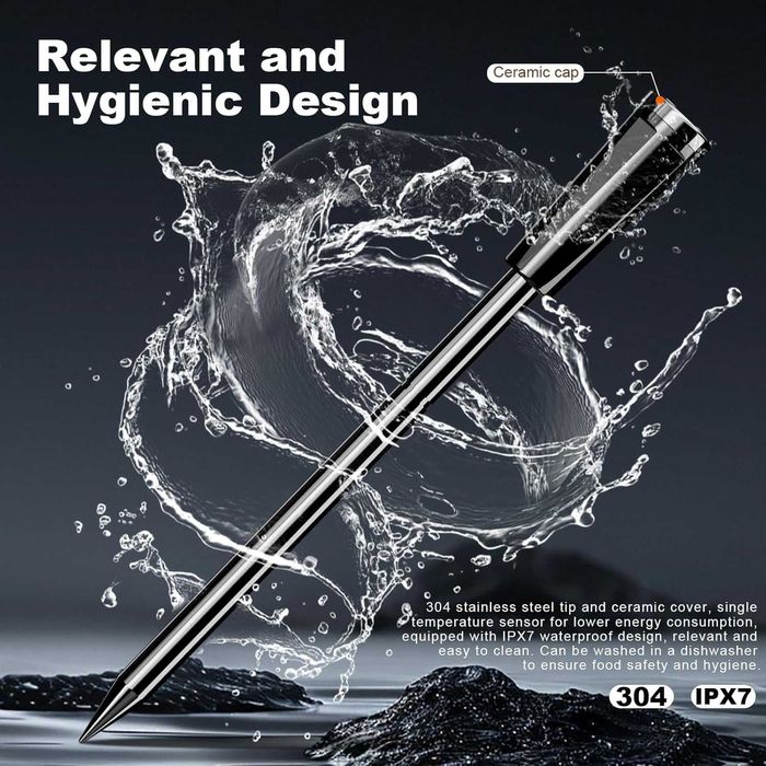 Bezprzewodowy termometr do grilla Bluetooth apka