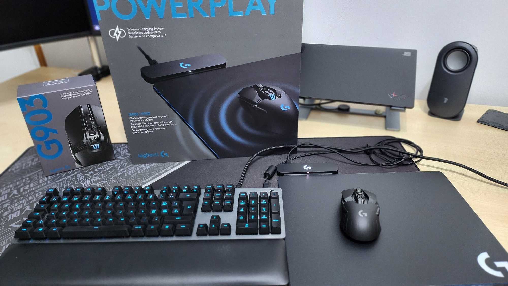 Teclado Logitech G513, Rato G903 e PowerPlay Wireless Charging