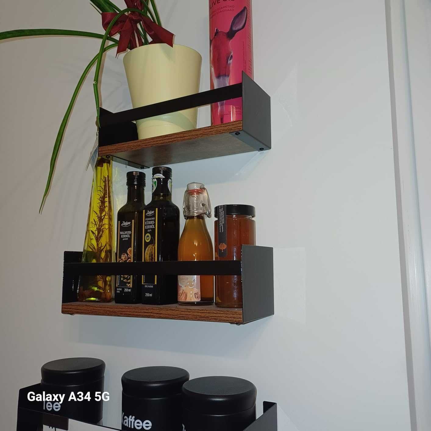 Półka łazienkowa 3 sztuki loft retro na ścianę ścienne dekoracja