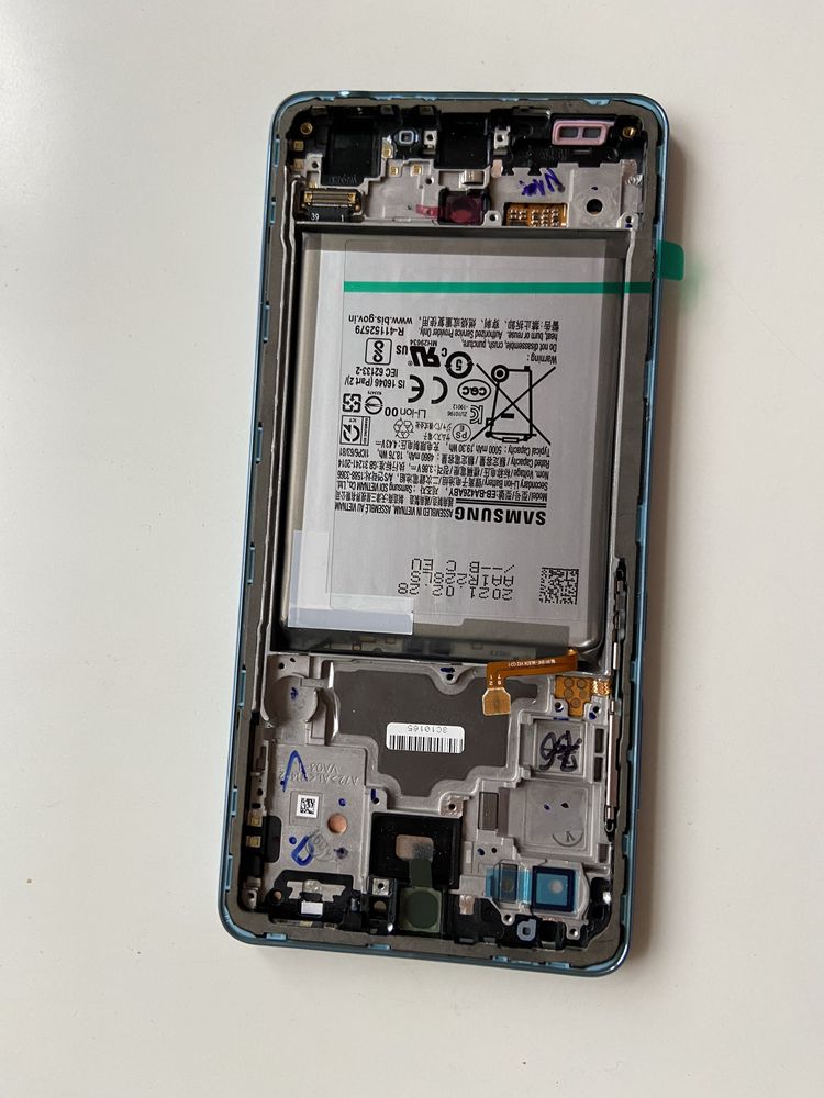Samsung a72 LCD, wyświetlacz nowy z baterią orgynał