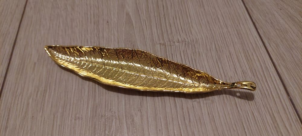 kadzielnica złoty liść/ podstawka do kadzidełek