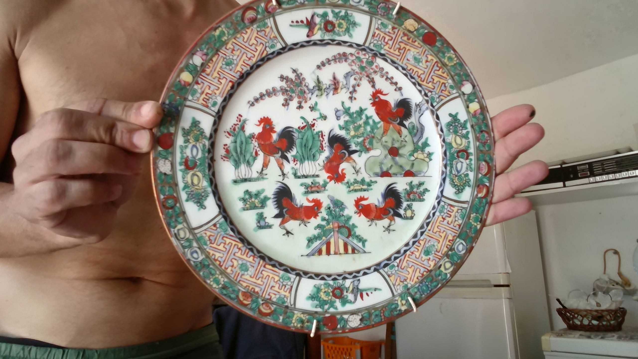 Pratos Porcelana Oriental 5 Galos de Macau