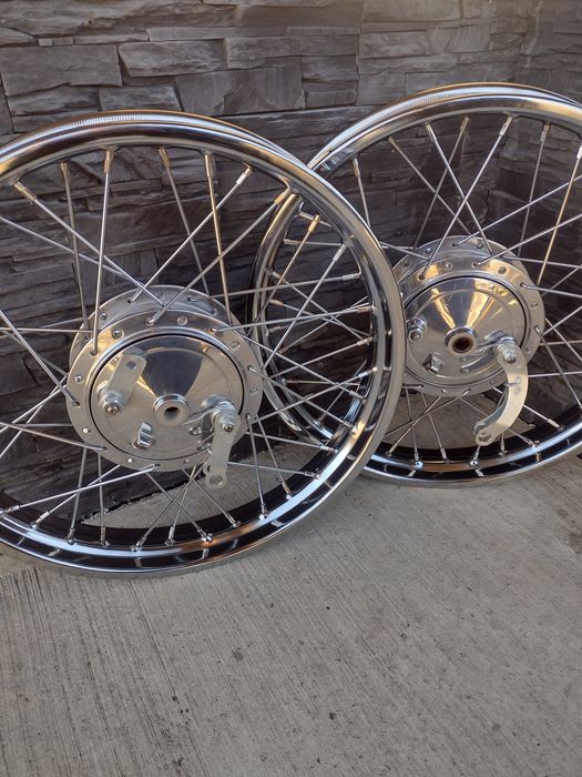 WSK koła felgi obręcze lagi zawieszenie piasta bęben szprychy Chrom