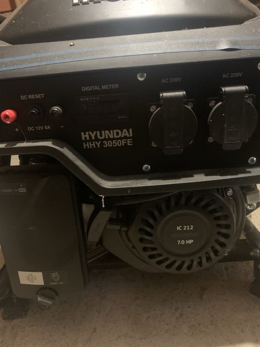 Генератор Hyundai HHY 3050 FE НОВИЙ! з візочком!(до 2 год відпрацював)