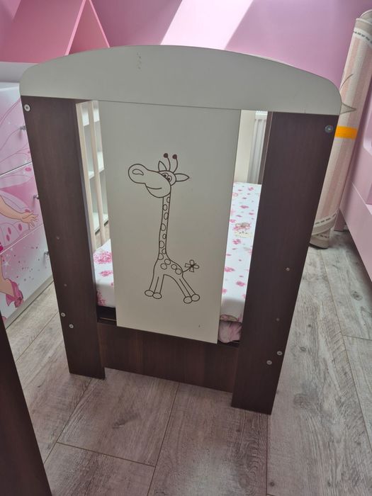 Komplet łóżeczko i komoda Klupś