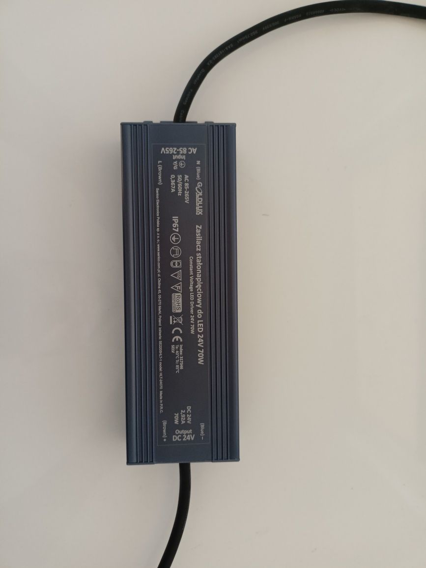 Zasilacz stałonapięciowy do LED 24V 70W | IP67