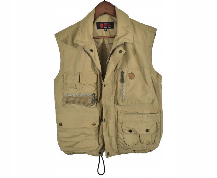Fjällräven Męska Kamizelka Trekkingowa Beżowa Rozmiar S