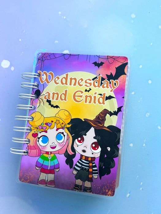 Wednesday i Enid, mini album na rzepy,adams,avatar,toca boca,labubu