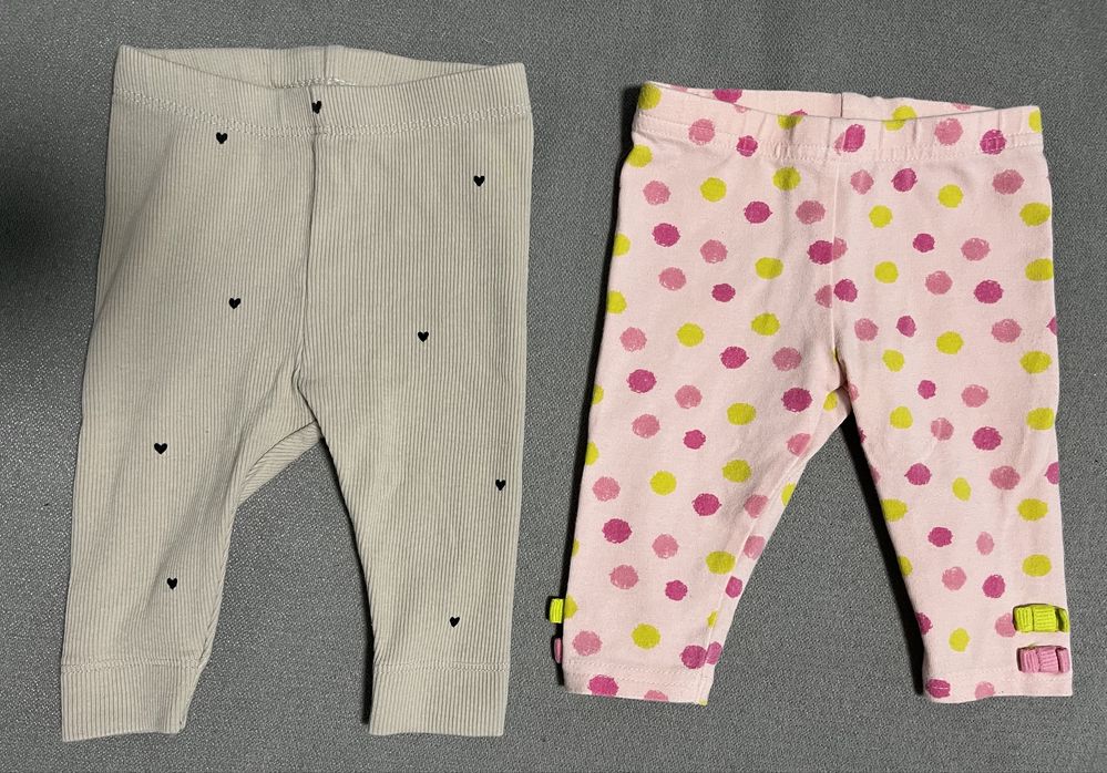 Legginsy dla dziewczynki H&M i Next roz.56