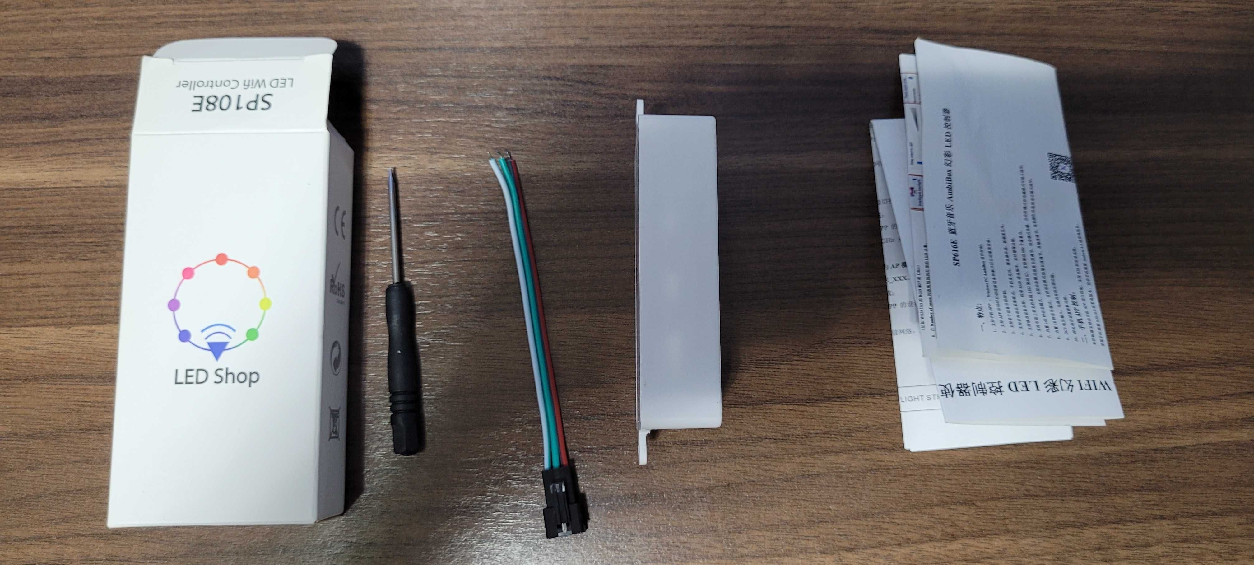 SP108E kontroler WiFi do adresowanych taśm LED WS2812B, WS2811