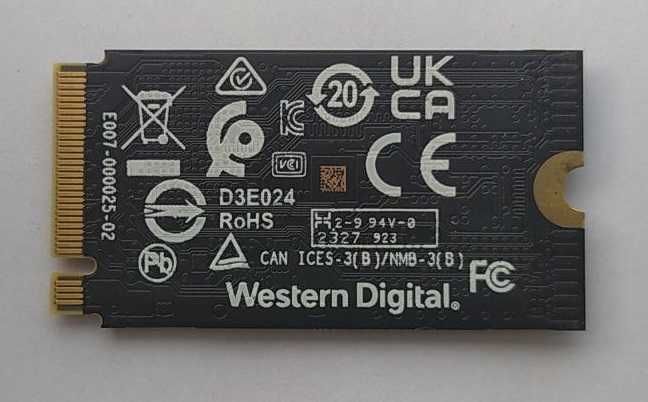 SSD Western Digital PC SN740 512GB M.2 2242