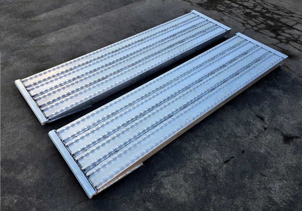 Najazdy aluminiowe PROFESSIONAL 3500x600x90mm mocowanie dolne 11,6 t.