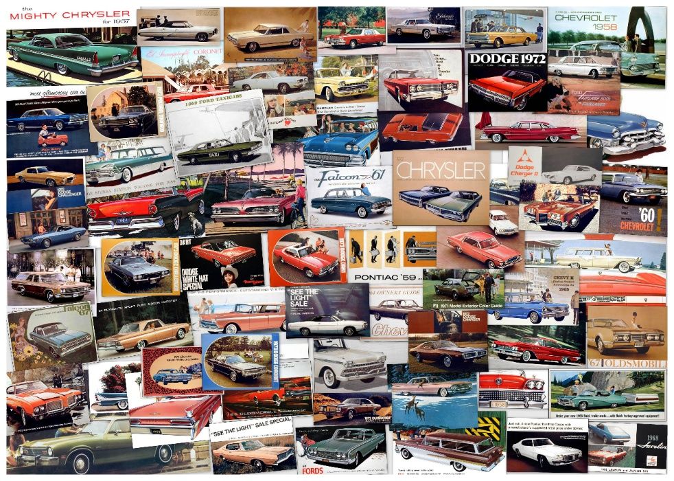 Stickers Posters Auto Legends HOT CARS American & European cars