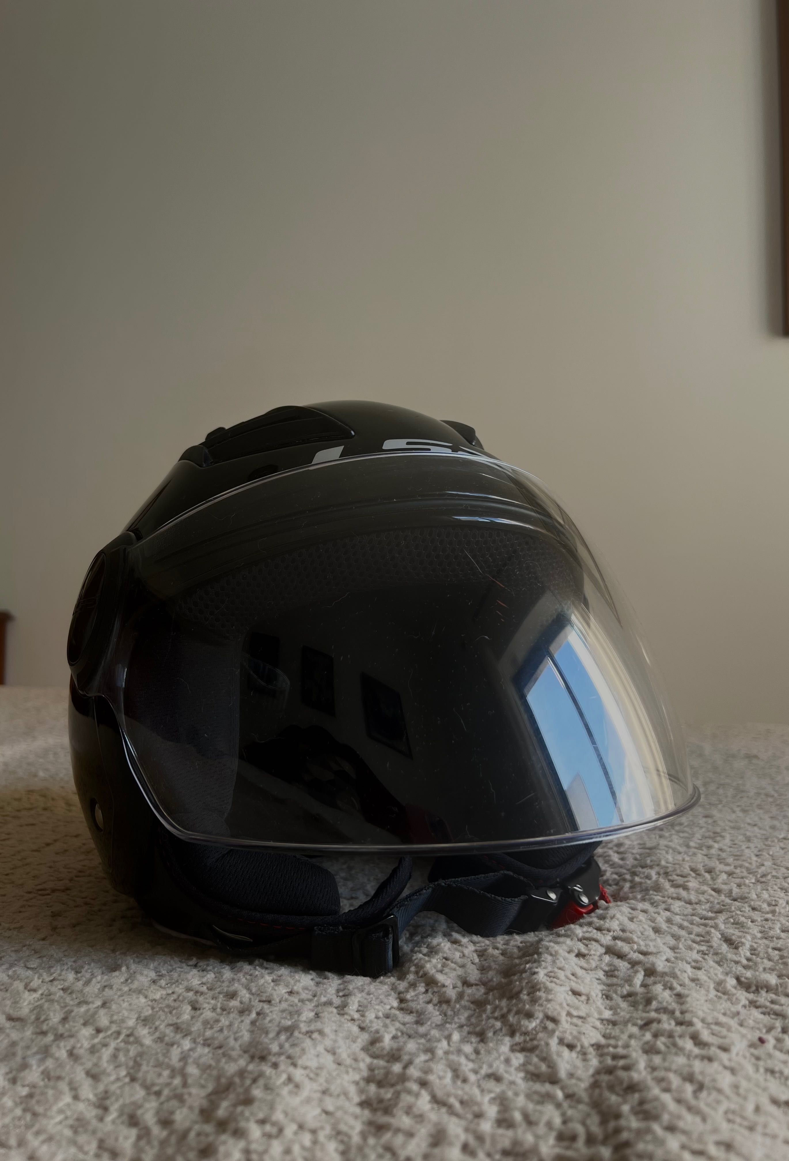 Capacete Jet LS2 Of616 Airflow Ll Black