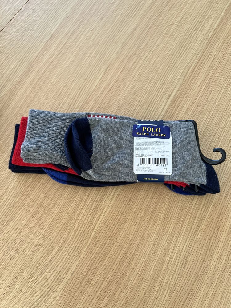 Polo Ralph Lauren skarpetki 3-pack nowe ORYGINAŁ