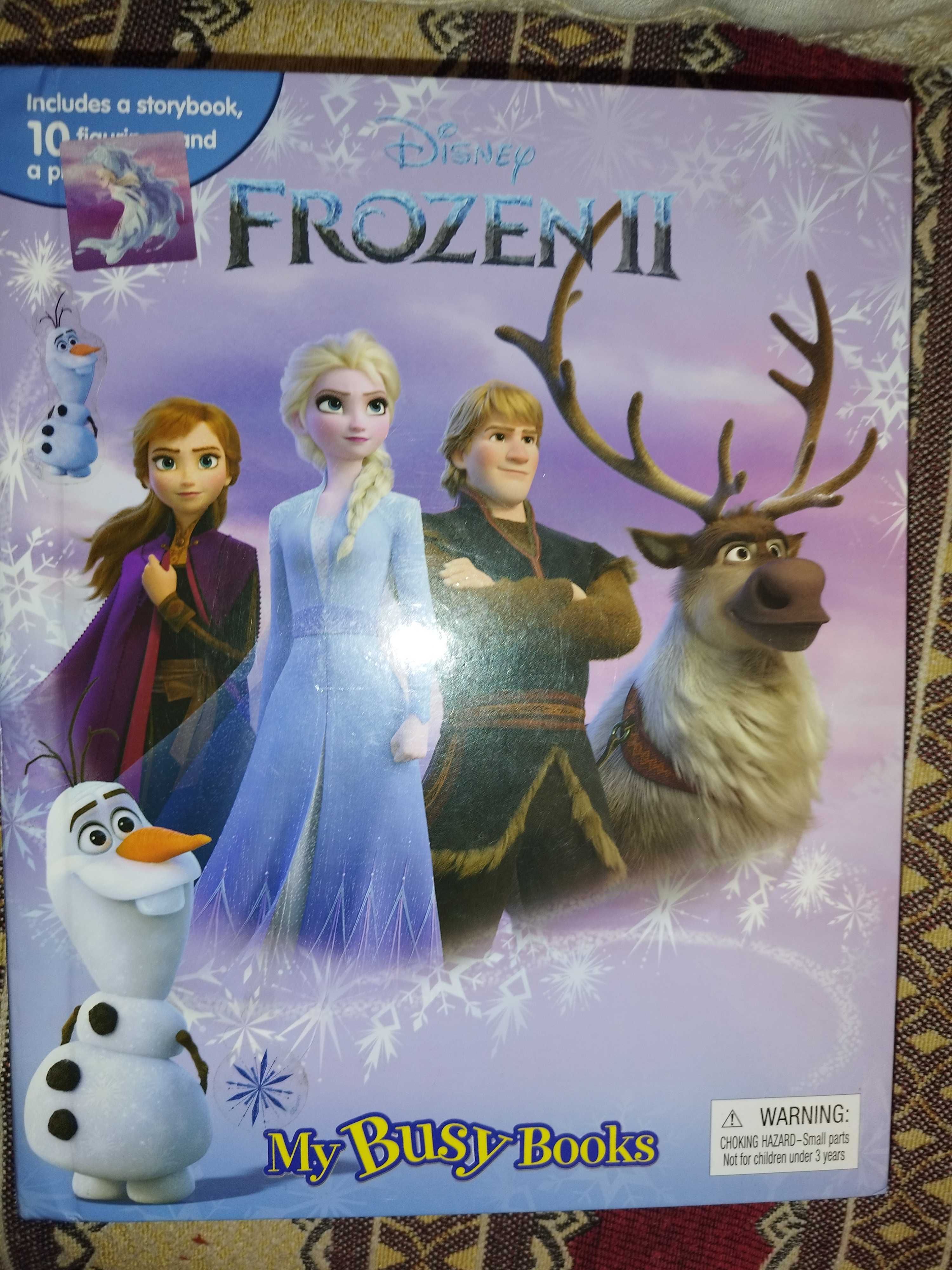 Лот 3в1: набір фігурок Frozen, пазли, книга