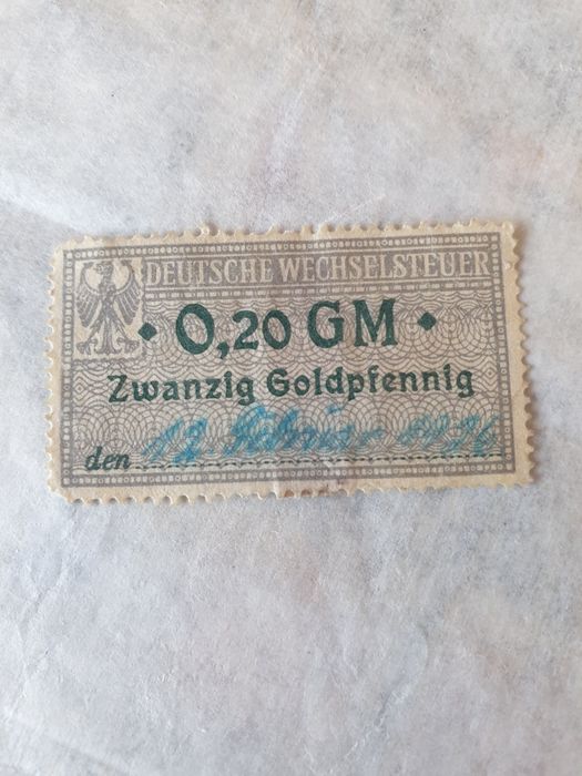 Niemiecki znaczek skarbowy 1926 r. Polecam