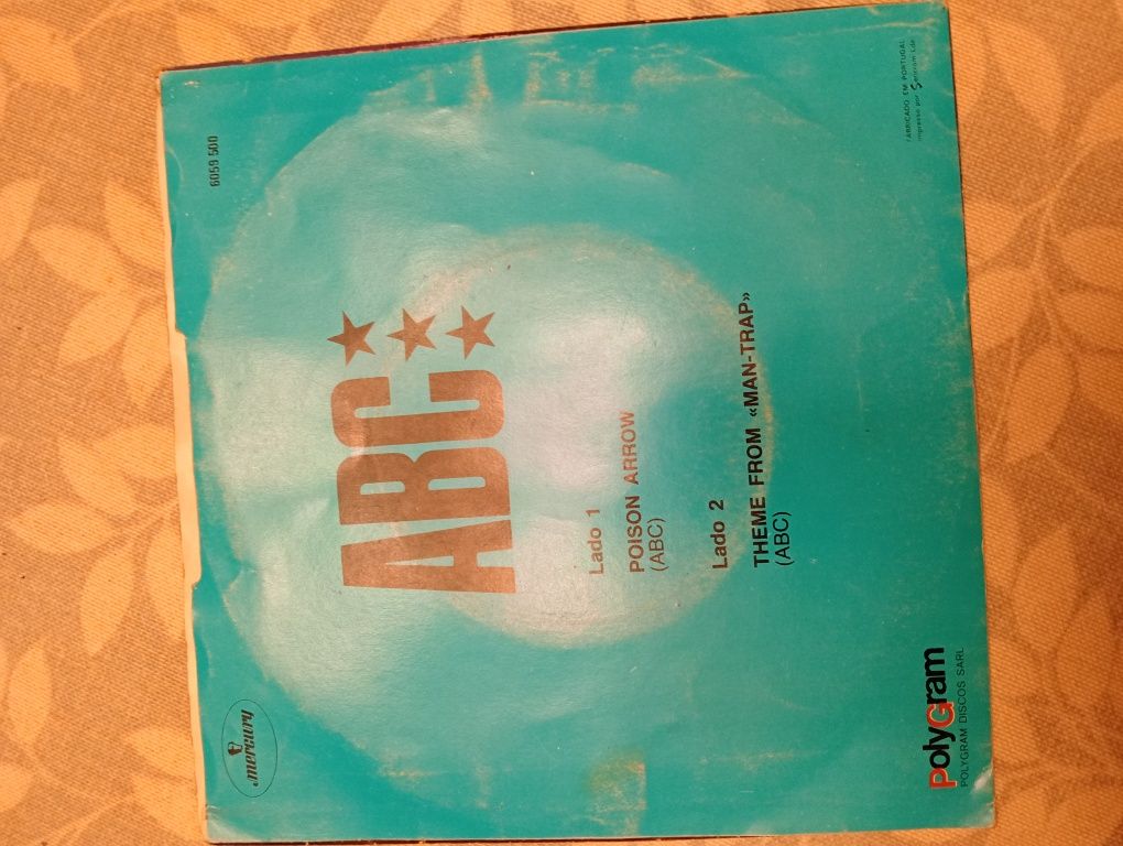 Vinil 7 'pol dos ABC c/Poison Arrow & theme from "Man-trap"