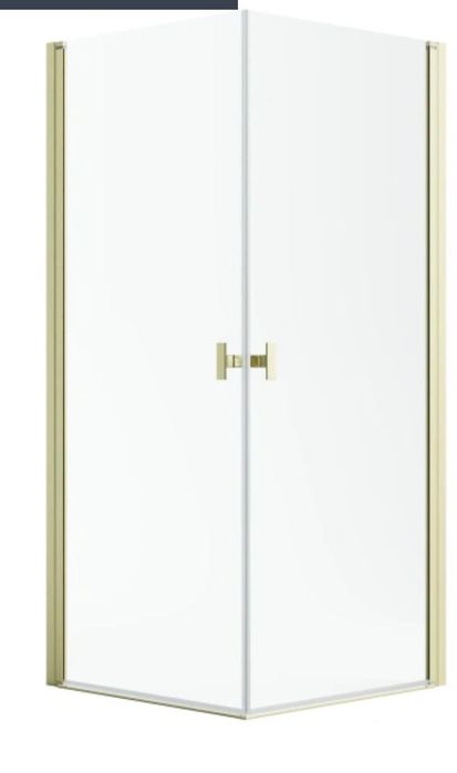 Kabina Radaway NES GOLD KDD I 90x90cm złoto szczotkowane omnires